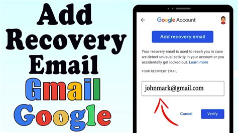 Recovery email .